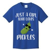 Funny Just A Girl Who Loves Pickles Gift Pickle Gift Kids T-Shirt