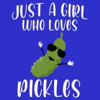 Funny Just A Girl Who Loves Pickles Gift Pickle Gift Kids T-Shirt