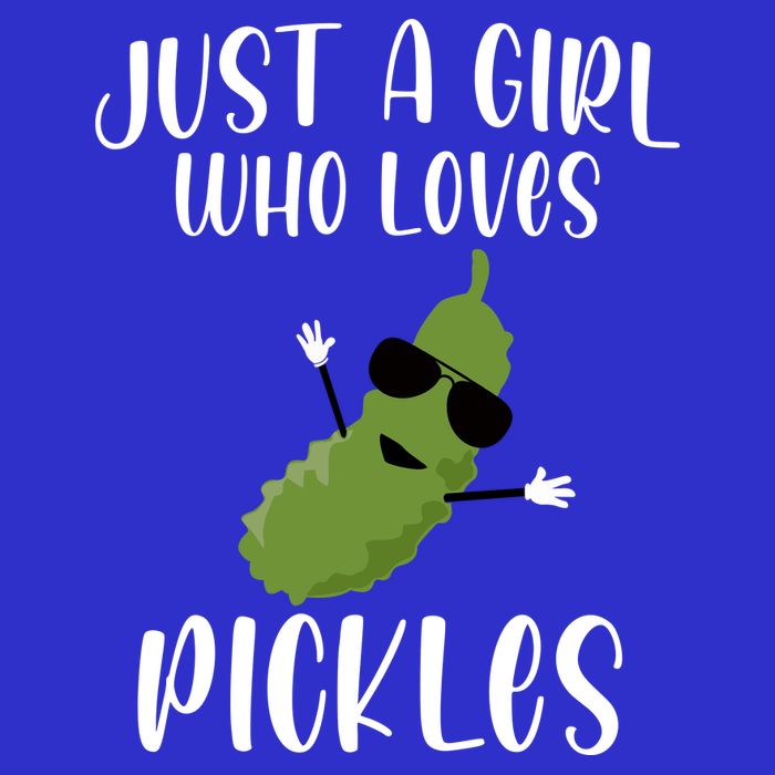 Funny Just A Girl Who Loves Pickles Gift Pickle Gift Kids T-Shirt
