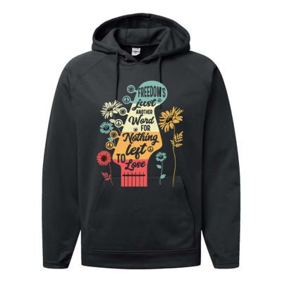 FreedomS Just Another Word For Nothing Left To Lose Performance Fleece Hoodie