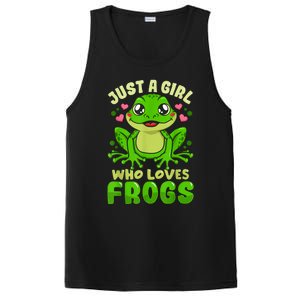 Frog Just A Girl Who Loves Frogs Funny Frog Lover Gift PosiCharge Competitor Tank