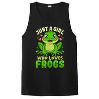 Frog Just A Girl Who Loves Frogs Funny Frog Lover Gift PosiCharge Competitor Tank