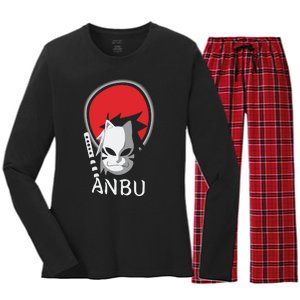 Funny Japanese Anime Women's Long Sleeve Flannel Pajama Set 