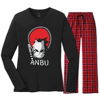 Funny Japanese Anime Women's Long Sleeve Flannel Pajama Set 