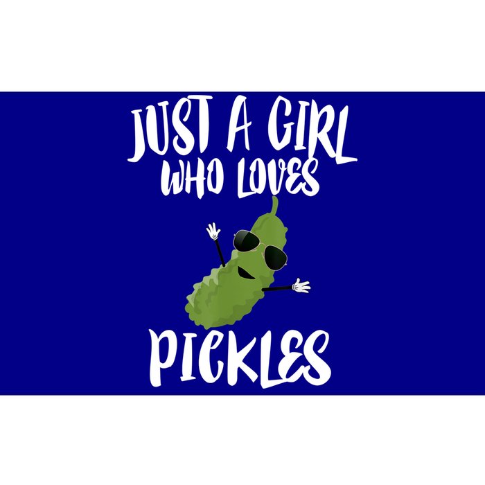 Funny Just A Girl Who Loves Pickles Gift Pickle Gift Bumper Sticker