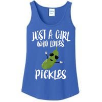 Funny Just A Girl Who Loves Pickles Gift Pickle Gift Ladies Essential Tank