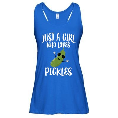 Funny Just A Girl Who Loves Pickles Gift Pickle Gift Ladies Essential Flowy Tank