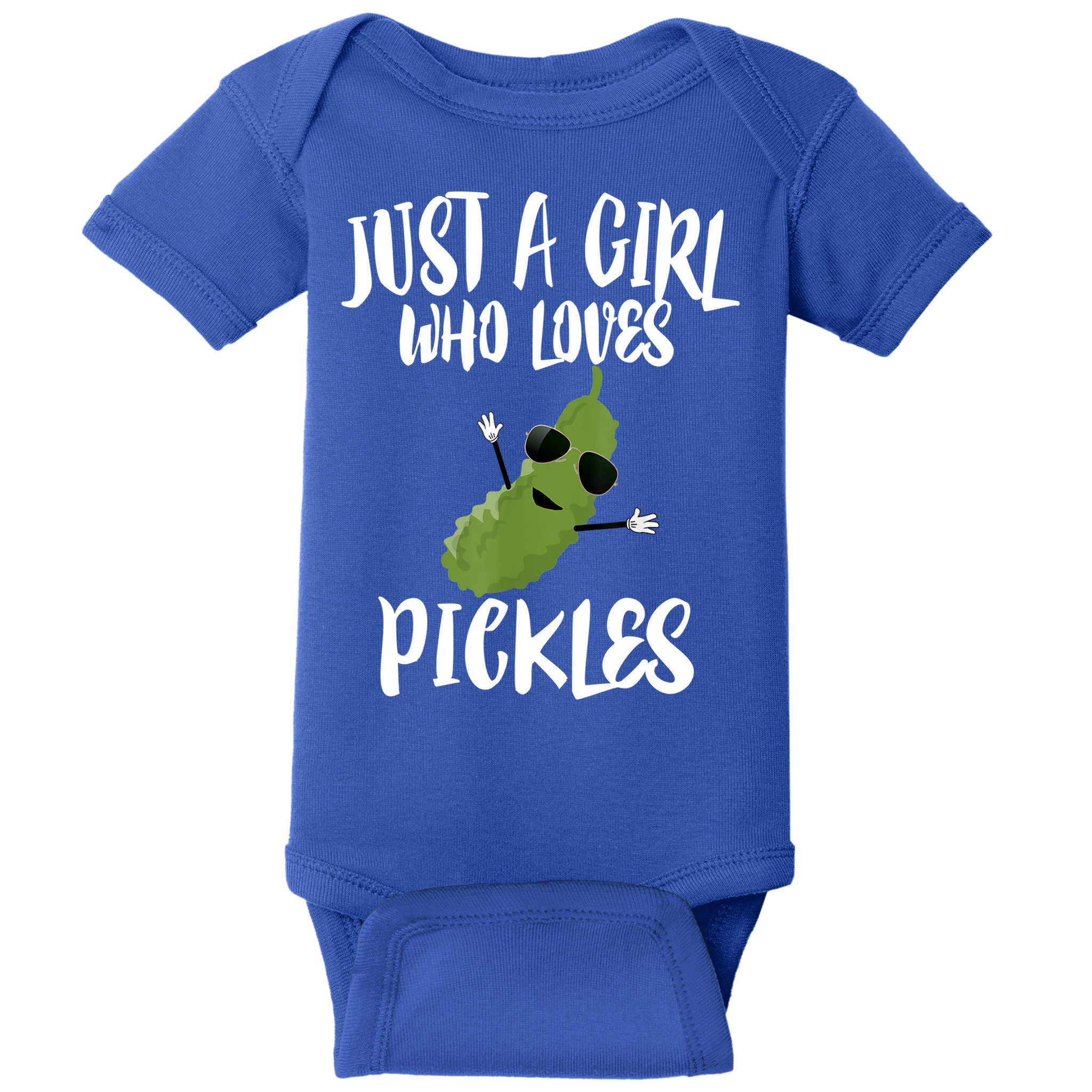 Funny Just A Girl Who Loves Pickles Gift Pickle Gift Baby Bodysuit