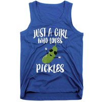 Funny Just A Girl Who Loves Pickles Gift Pickle Gift Tank Top