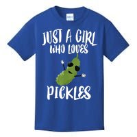 Funny Just A Girl Who Loves Pickles Gift Pickle Gift Kids T-Shirt