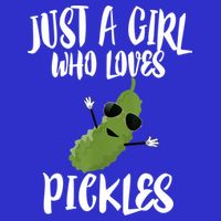 Funny Just A Girl Who Loves Pickles Gift Pickle Gift Zip Tote Bag