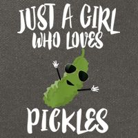 Funny Just A Girl Who Loves Pickles Gift Pickle Gift Cotton Canvas Backpack