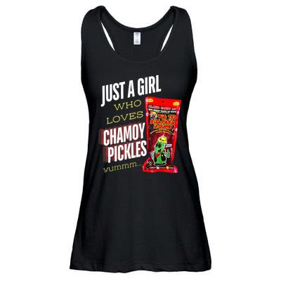 Funny Just A Girl Who Loves Chamoy Pickles Yummm...Gift Ladies Essential Flowy Tank