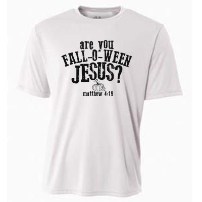 Fall Jesus Are You Falloween Jesus Matthew 4;15 Cooling Performance Crew T-Shirt