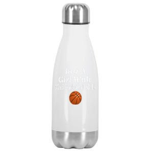 Funny Just A With Mad Basketball Skills Ns Great Gift Stainless Steel Insulated Water Bottle