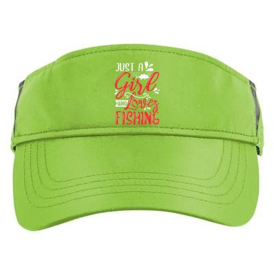 Funny Just A Who Loves Fishing Adult Drive Performance Visor