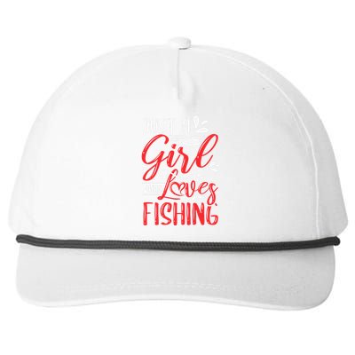 Funny Just A Who Loves Fishing Snapback Five-Panel Rope Hat