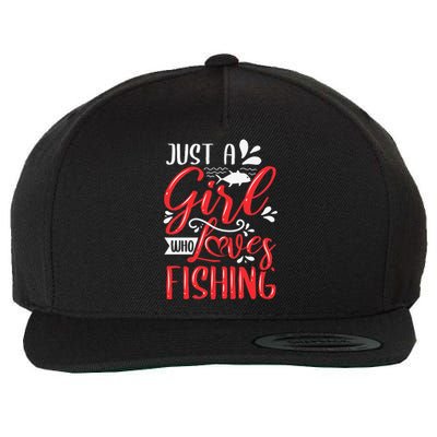 Funny Just A Who Loves Fishing Wool Snapback Cap