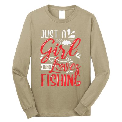 Funny Just A Who Loves Fishing Long Sleeve Shirt