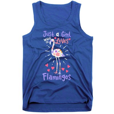 Flamingo Just A Girl Who Loves Flamingos Gift Meaningful Gift Tank Top