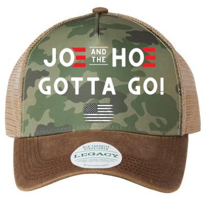 Funny Joe And The Hoe Gotta Go! American Flag Legacy Tie Dye Trucker Hat