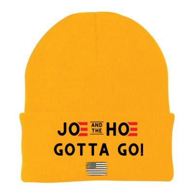 Funny Joe And The Hoe Gotta Go! American Flag Knit Cap Winter Beanie