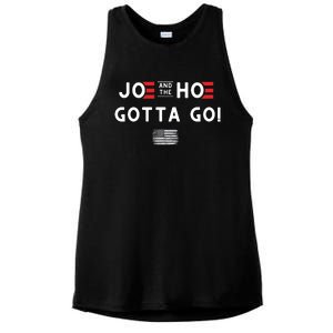 Funny Joe And The Hoe Gotta Go! American Flag Ladies PosiCharge Tri-Blend Wicking Tank