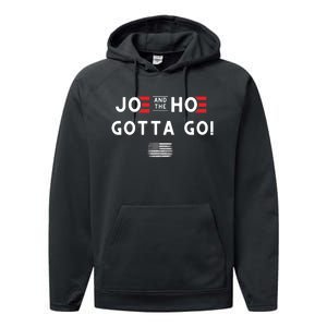 Funny Joe And The Hoe Gotta Go! American Flag Performance Fleece Hoodie