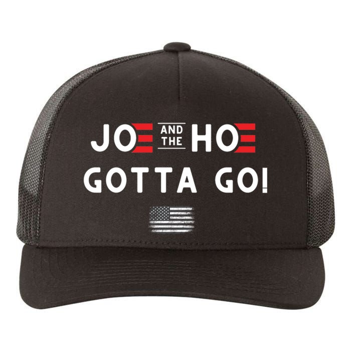 Funny Joe And The Hoe Gotta Go! American Flag Yupoong Adult 5-Panel Trucker Hat