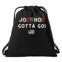 Funny Joe And The Hoe Gotta Go! American Flag Drawstring Bag