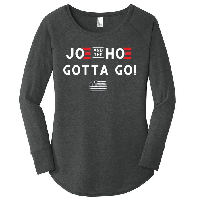 Funny Joe And The Hoe Gotta Go! American Flag Women's Perfect Tri Tunic Long Sleeve Shirt