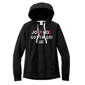 Funny Joe And The Hoe Gotta Go! American Flag Women's Fleece Hoodie