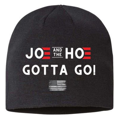 Funny Joe And The Hoe Gotta Go! American Flag Sustainable Beanie