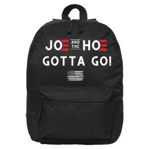 Funny Joe And The Hoe Gotta Go! American Flag 16 in Basic Backpack