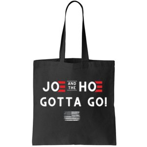 Funny Joe And The Hoe Gotta Go! American Flag Tote Bag