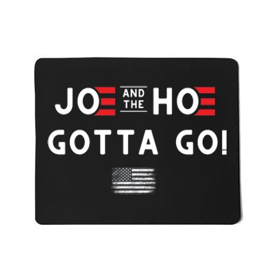 Funny Joe And The Hoe Gotta Go! American Flag Mousepad