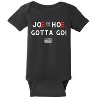 Funny Joe And The Hoe Gotta Go! American Flag Baby Bodysuit