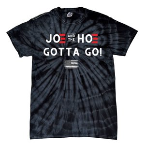 Funny Joe And The Hoe Gotta Go! American Flag Tie-Dye T-Shirt