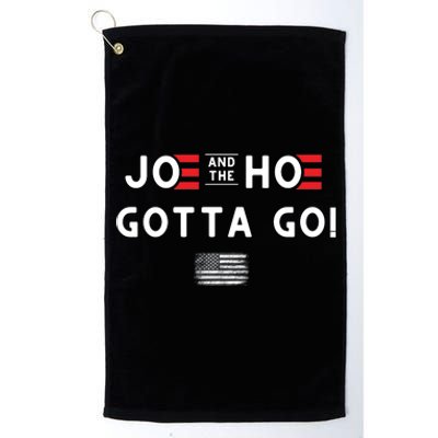 Funny Joe And The Hoe Gotta Go! American Flag Platinum Collection Golf Towel