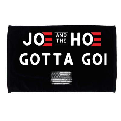 Funny Joe And The Hoe Gotta Go! American Flag Microfiber Hand Towel