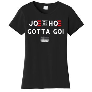 Funny Joe And The Hoe Gotta Go! American Flag Women's T-Shirt