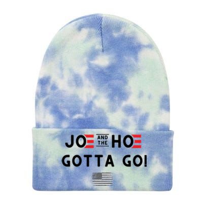 Funny Joe And The Hoe Gotta Go! American Flag Tie Dye 12in Knit Beanie