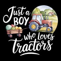 Farm Just A Who Loves Tractors Farmer Cool Gift Bucket Hat