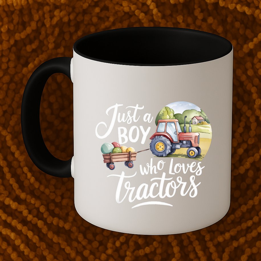 Farm Just A Who Loves Tractors Farmer Cool Gift Mug