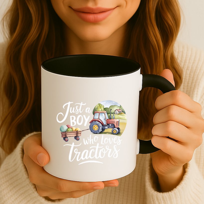 Farm Just A Who Loves Tractors Farmer Cool Gift Mug