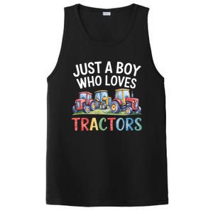 Farm Just A Who Loves Tractors Farmer Cute Gift PosiCharge Competitor Tank