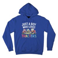 Farm Just A Who Loves Tractors Farmer Cute Gift Hoodie