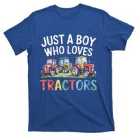 Farm Just A Who Loves Tractors Farmer Cute Gift T-Shirt