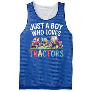 Farm Just A Who Loves Tractors Farmer Cute Gift Mesh Reversible Basketball Jersey Tank