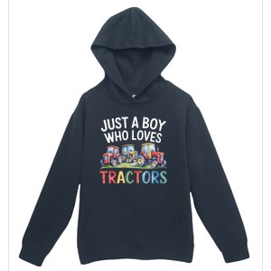 Farm Just A Who Loves Tractors Farmer Cute Gift Urban Pullover Hoodie